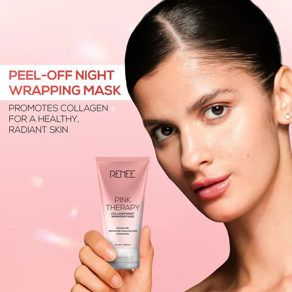 RENEE Pink Therapy Collagen Night Wrapping Anti-Aging Face Mask