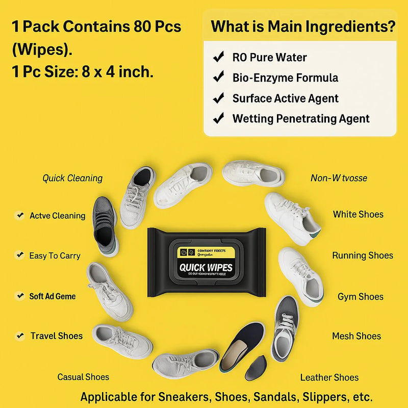 UltraSole™ – Instant Sneaker Cleaning Wipes | Buy 1 Get 1 Free