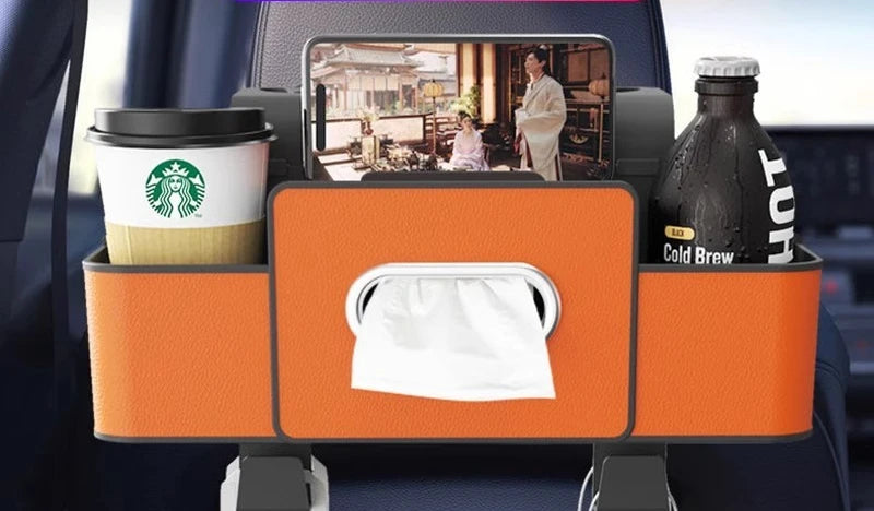 Car Multi-Function Backrest Storage Box