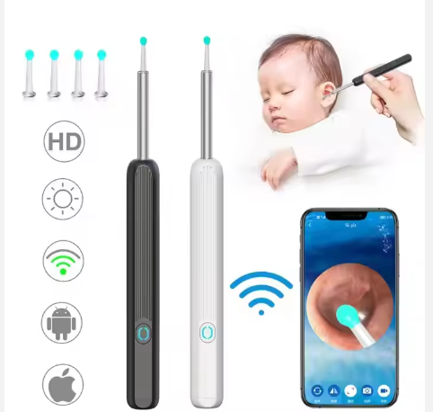Ausha 1080p FHD Smart Wifi Wireless Ear Wax Removal Camera