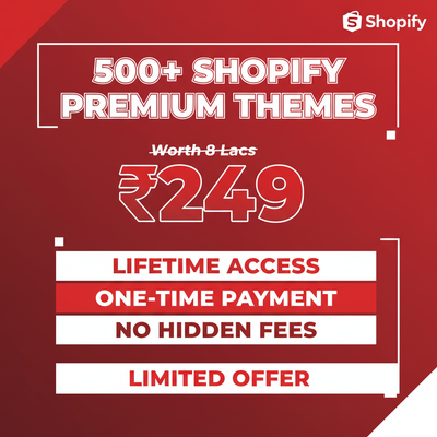Get 500+ Premium Shopify Themes